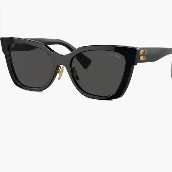 NWT Miu Miu Black Cat-Eye Sunglasses - Picture 4 of 6
